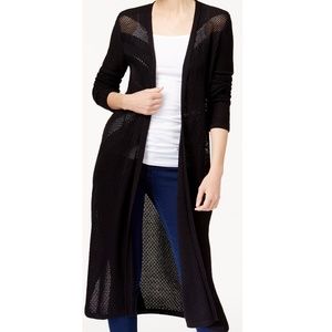 Style & Co Pointelle Cardigan Duster Sizes L & PL